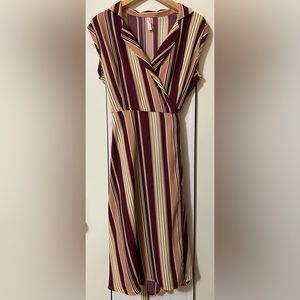 Mauve stripped dress